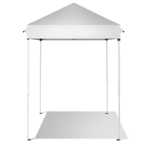 Canopy Tent,5’x5’ Pop Up Canopy,Canopy Tent 5x5 Pop Up Portable Tent Commercial Outdoor Beach Instant Sun Shelter (White)