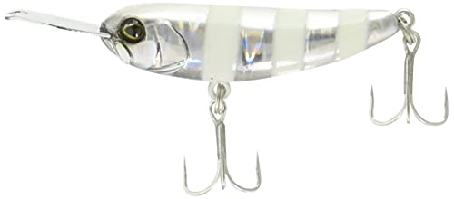 JACKALL Minnow Riser Bait 004, 1.6 inches (40 mm), 0.2 oz (5.6 g), Glow Stripe Lure