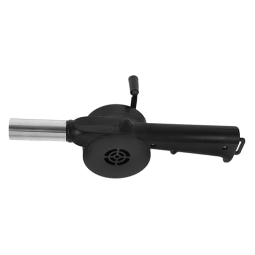 BESTonZON Ventilatore per Barbecue a Manovella Portatile, Soffiatore Manuale in Metallo e Plastica, Attrezzatura da Cucina per Esterni per Campeggio, Grigliate e Picnic