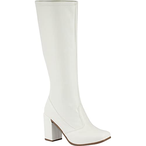 Qual a Melhor Bota Feminina de 2025? Melhores Ranking 7 Bota Feminina Bico Quadrado Salto Alto Cano Longo Stretch BBQ4 offwhite38