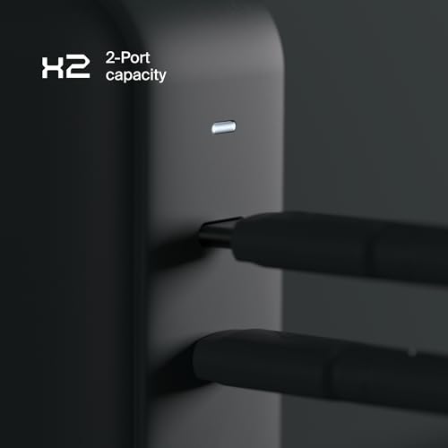CLEMM Core USB-C Charger Block Power Adapter for MacBook, Iphone 17/16/15/14/13/12/11/X, Galaxy S24 Ultra/S23 45W Max Output Fast Charging, Foldable, GaN, PPS, 3.0, 2-Ports, Compact Sleek Design, Gray - Image 5