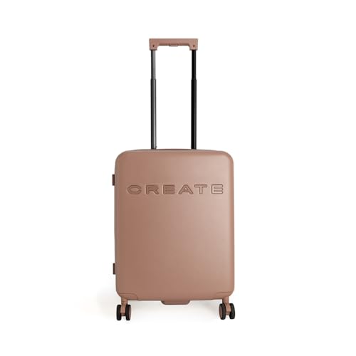 CREATE / Luggage Studio/Maleta rígida de policarbonato Moca / 39x23x54cm / Candado TSA, 4 Ruedas Dobles, Organizador Interior, Mango telescópico, Materiales Resistentes y duraderos