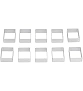 10Pcs Mooncake Mould Stainless Steel Mooncake Mould Cookie and Mooncake DIY Baking Mould Set for ...