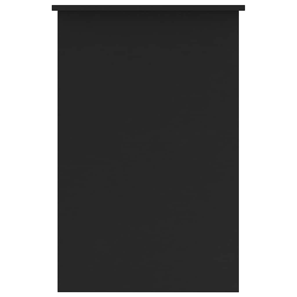 Scrivania nera 100 x 50 x 76 cm, in legno con cassetto, come tavolo da ufficio, tavolo da lavoro, scrivania per computer, per casa, studio, camera dei ragazzi e spazio di archiviazione