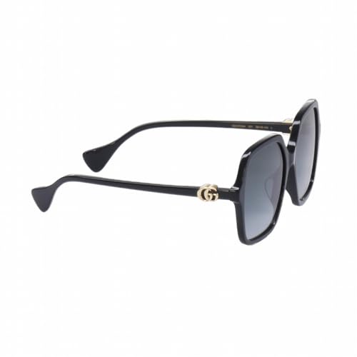 Gucci GG1072SA Shiny Solid Black/Grey One Size3