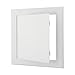 ABS Access Panel for Ceiling or Wall Installation – White Decorative Inspection Port with Low-Profile Design, 100x100mm to 300x300mm Opening Sizes, for HVAC/Plumbing/Electrical Use(200x200mm)