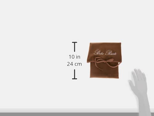 Magie di Casa Cutlery Holder in Cloth 35 x 62 cm Embroidered – 1 Enveloped – Made in Italy (Beige)