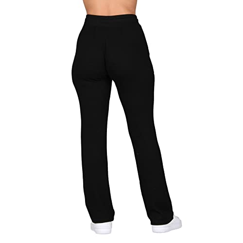 Lildy Women's Solid Knit Pants with Pockets and Drawstring3