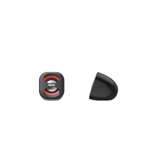 Hama Casse Sonic Mobil 183 Per Notebook, Rms 2X1.6W, Connessione Usb, Nero/Rosso - 2