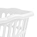 Sterilite 12-Pack Rectangular Laundry Basket, Plastic Clothes Hamper, 1.5 Bushel, White - Dirty Clothing Storage Organizer with Handles for Bedroom, Bathroom, and Closet