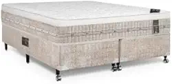 Cama Box + Colchão Castor King Premium One Face Tecnopedic 193x203x57cm
