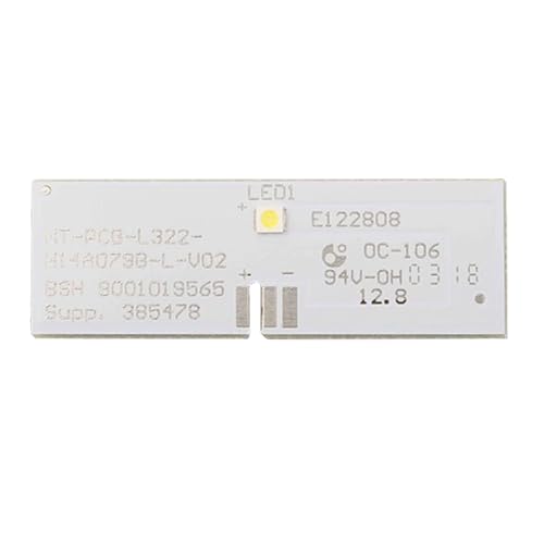 FACAIIO Barra de luz LED para nevera BSH9001019565, compatible con modelos, 54,5 x 18,5 mm, marco de metal, iluminación mejorada