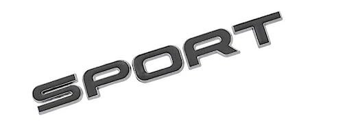 Image of 1pcs 3D Raised Sport Emblems Premium Auto Badge Rear Trunk Decal(Black)