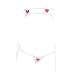 YOMORIO Womens Sexy Anime Cosplay Lingerie Lolita Cute Micro Bikini Set Kawaii Bra and Panty White