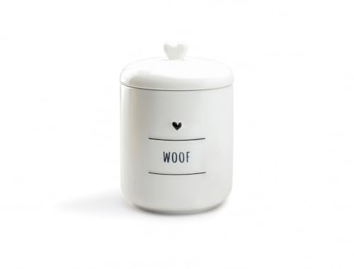 Grace Teaware Woof Pet Treat Jar Dog Cookie Ceramic