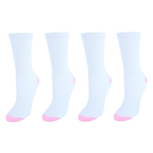 Image of CTM Women's Soft Crew Sport Socks (Pack of 4)