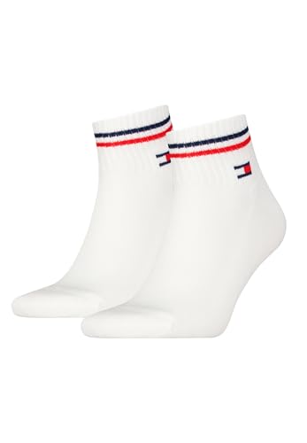 Tommy Hilfiger TH UNI TJ Quarter 2P ICONIC, Blanco, 39-42