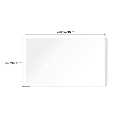Lámina acrílica Fielect transparente 16.54 x 11.69 pulg 4mm miniatura 2