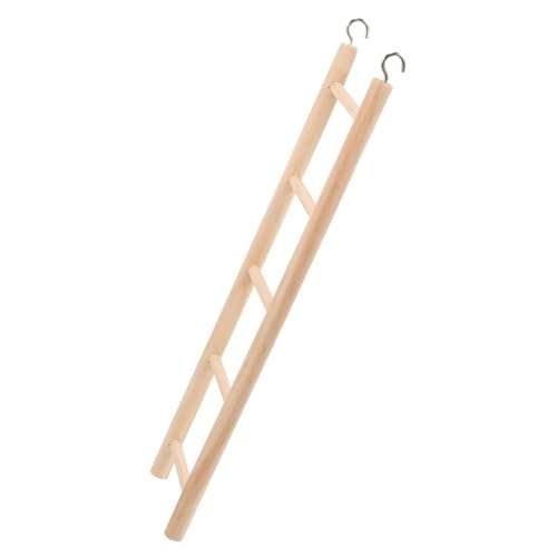 Toddmomy Échelle en pour Oiseaux Jouet d'escalade pour Perruches et Perroquets Solide Cage à Oiseaux Stimule la Motricité et l'esprit Taille Standard