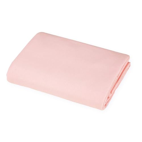 Image of American Baby Company 100% Natural Cotton Fitted Pack and Play Sheet 39 inch x 27 inch - Soft & Breathable Pack N Play Sheet for Playpen, Playard & Mini Crib Mattress, Blush Pink, for Boys & Girls