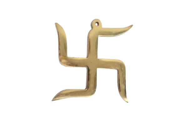 Pure Copper Religious Good Luck Swastik Symbol for Home & Office Door Entrance 2.5 Inch Approx