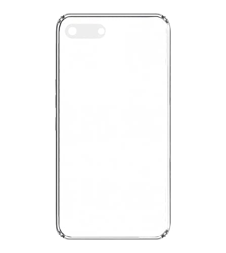 Image of Soft Flexible Silicone Back Cover Compatible with Itel A25 Pro, Transparent Case + Screen Guard