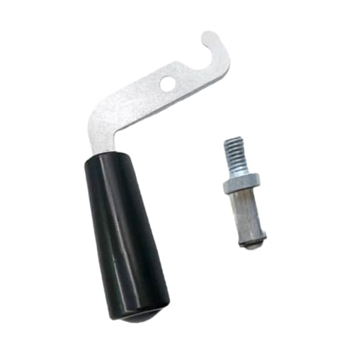LOVIVER Manija de puerta de chimenea Manija de metal, Piezas profesionales resistentes para el hogar, Manija de puerta de estufa