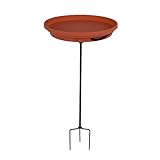 MOLANEPHY Heated Birdbath for Outdoor, Thermostat Bird Bath Heater with Metal Stake for Winter...