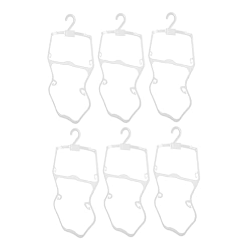 SOLUSTRE Plastic Boys and Girls Hangers 6 Pack Baby Hangers Swimwear Clothing Drying Rack Smooth Burr- Design