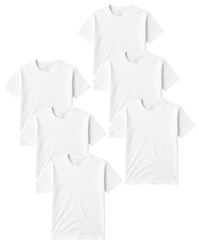 Classic Men's Short Sleeve Cotton Undershirts | Crew Neck T Shirt - Multi & Bulk Wholesale Packs