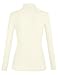 Women's Lettuce Trim Mock Turtleneck Top Long Sleeve Slim Fit Ribbed Knit Tee Shirt (Beige-22, X-Large)