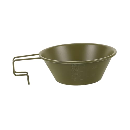 BCOATH Travel Camping Bowl 250ml Stainless Steel Soup Bowl Handle Boil Water Mix Cereal Easy to Carry Outdoor Cookware