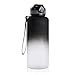 ZHONGPIN Bicchiere per Acqua Fitness Tritan 1500ML di Grande capacità, Tazza Portatile Portatile, Senza BPA, Adatto per Il Ciclismo Sportivo all'aperto Gradiente di Fitness 1500ml
