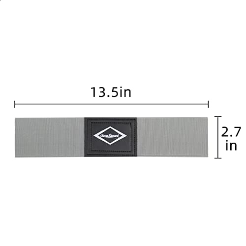 Image of Scott Edward Golf Swing Aids Pro Power Band Wrist Brace Smooth and Connect-Easy Correct Training Swing Gesture Alignment Practice Tool for Golf Beginners (Grey Arm Band)