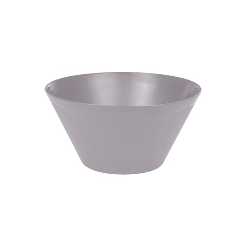 Homéa, Ensaladera cónica de plástico, 3,3 L, D25 x 13 cm, color marrón