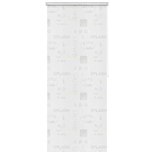Gecheer EVA Shower Roller Blind, 80 x 240 cm, Water Resistant, Quick Dry, Easy Install, PEVA Fabric Model142871