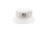 LogoFit Florida St Bucket Hat - College Team Logo Cap White Seminoles Merchandise
