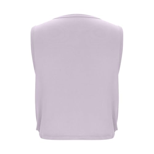 Gym Tops for Women UK Loose Basic Vest Sleeveless T-Shirts Athletic Tank Top Quick Dry Yoga Tees Workout Sports Tops for Fitness Running Walking Purple - Image 6