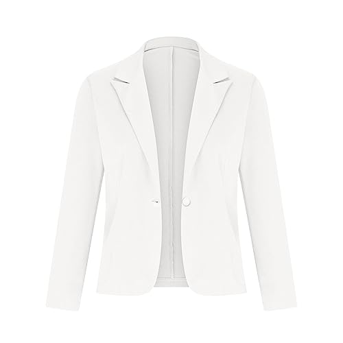 Womens Casual Blazer Jacket 2023 Long Sleeve Open Front Work Suit Solid Color Business Office Blazers Fall Cardigans3
