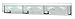 Hinkley 5656CM Latitude - Six Light Bath Vanity, Chrome Finish with Clear Beveled/Etched Glass
