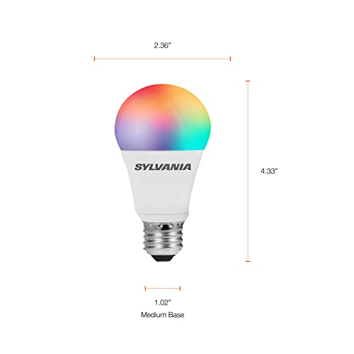 SYLVANIA SMART+ ZigBee Full Color and Tunable White A19 LED Bulb, Works with SmartThings, Wink, and Amazon Echo Plus, Hub Needed for Amazon Alexa and Google Assistant, 1 Count (Pack of 1) , Full Color by SYLVANIA - Used condition - Image 7