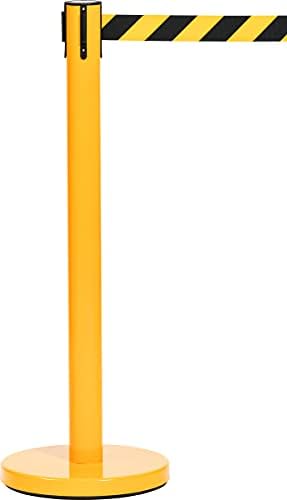 Pull Out Queue Belt Barrier, Retractable Tape Queuing Safety Post