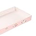 Stgfyxgs Cat Litter Tray for Travel and Indoor Use, Pink 35x25.5x5cm