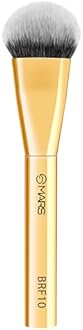 MARS Artist's Arsenal Flat Foundation Brush | Superior Coverage | Flawless Finish | Effortless Application | Soft Synthetic Bristles | Ergonomic Handle | Versatile Function | Luxe packaging (Golden)