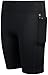 dELiA*s Girls Bike Shorts - 4 Pack Athletic Compression High Waisted Biker Shorts for Girls for Dance Yoga Gymnastics (7-16), Size 7-8, All Black