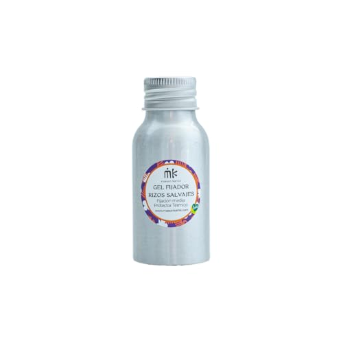 Maison Karité - Gel Rizos Salvajes | Gel Definidor Cabello Rizado y Ondulado | Fijación Media o Ligera | Vegano, Método Curly Girl (Minitalla viaje 50ml, Fijación Media 50ml)