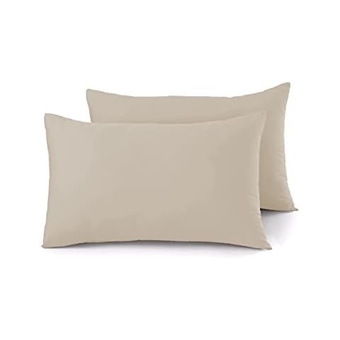 Sapphire Collection Egyptian Cotton Pillowcases, Mocha Cover