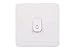 Price comparison product image Schneider Electric Lisse White Moulded - Single Retractive 2 Way Light Switch with Bell Symbol, 10A, GGBL1012RBS, White