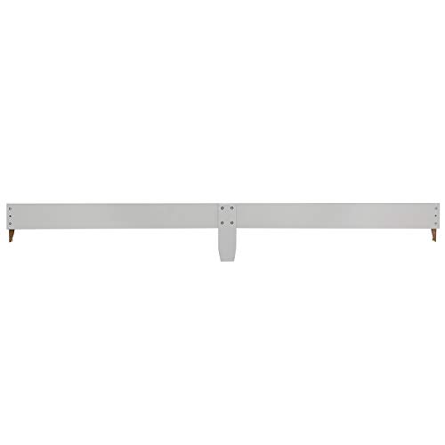 Image of Dream On Me Universal Crib to Full Size Bed Conversion Kit, Solid Wood Bed Rails for Select Convertible Cribs, Strong & Stable Support, Sliver Grey Pearl