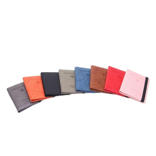 1pezzi Portafoglio Rfid Per Passaporto Pu Pelle Rosa Borsa Multi-funzione Slim Per Donne Compatibile Con Documenti e Carte Per Viaggi e Regali